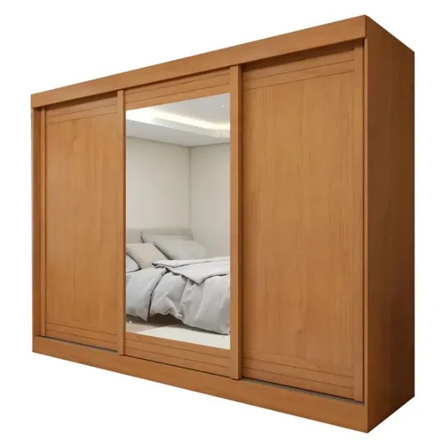 Guarda Roupa Grande 2,30 Com Espelho