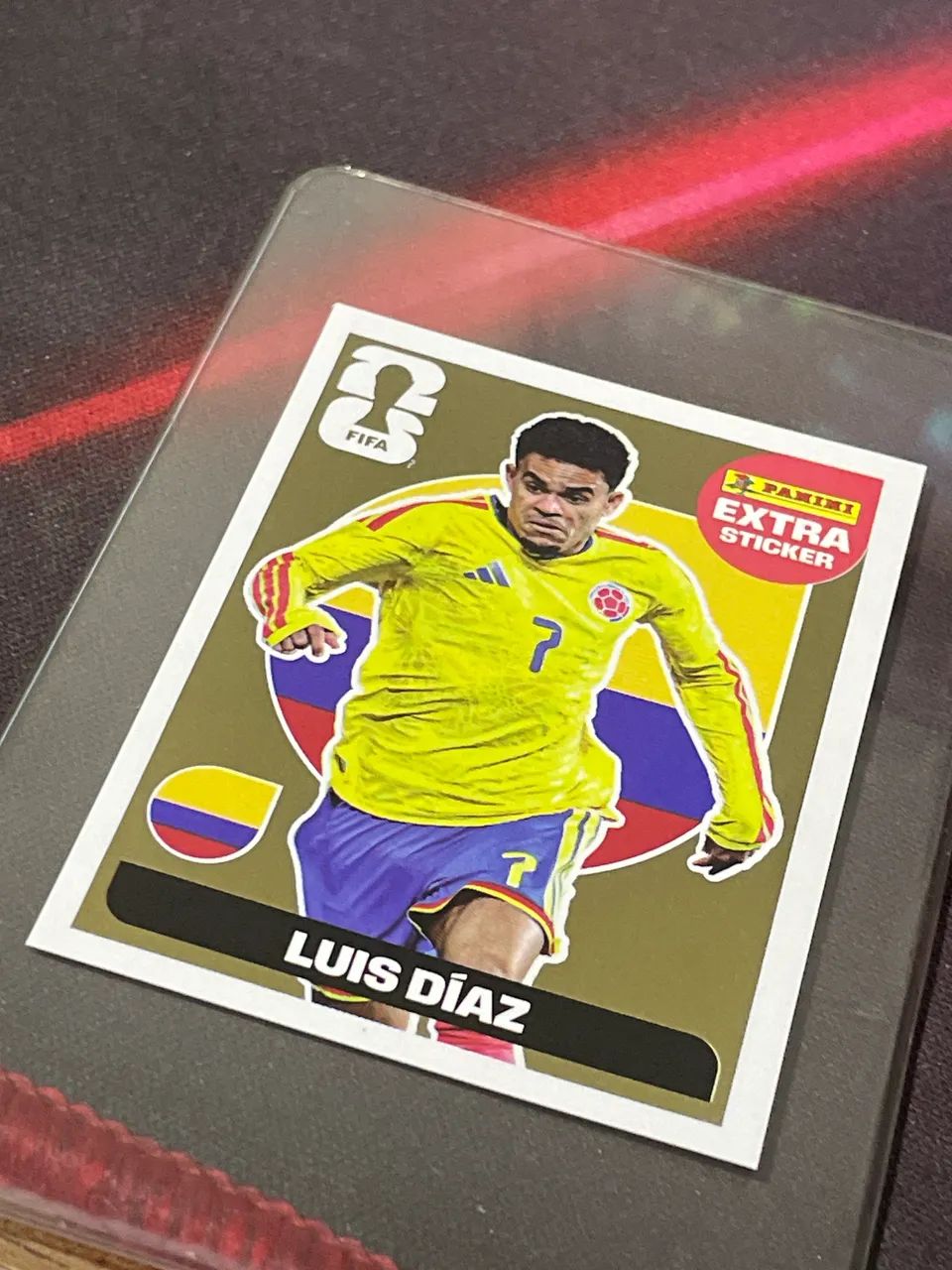 Luis Díaz Extra Sticker Ouro457380518460794883