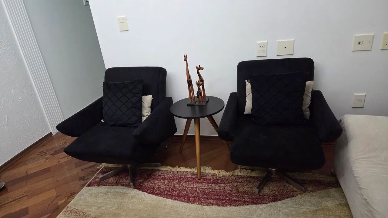 Poltronas 2 unidades veludo a prova de pets 