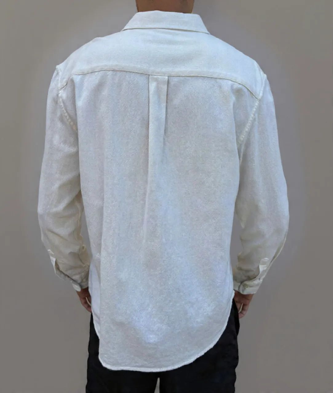 Camisa Masculina Manga Longa Algodão Linho - Foto 4