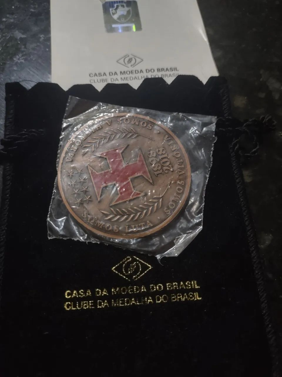 moeda de 120 anos do Vasco da Gama 