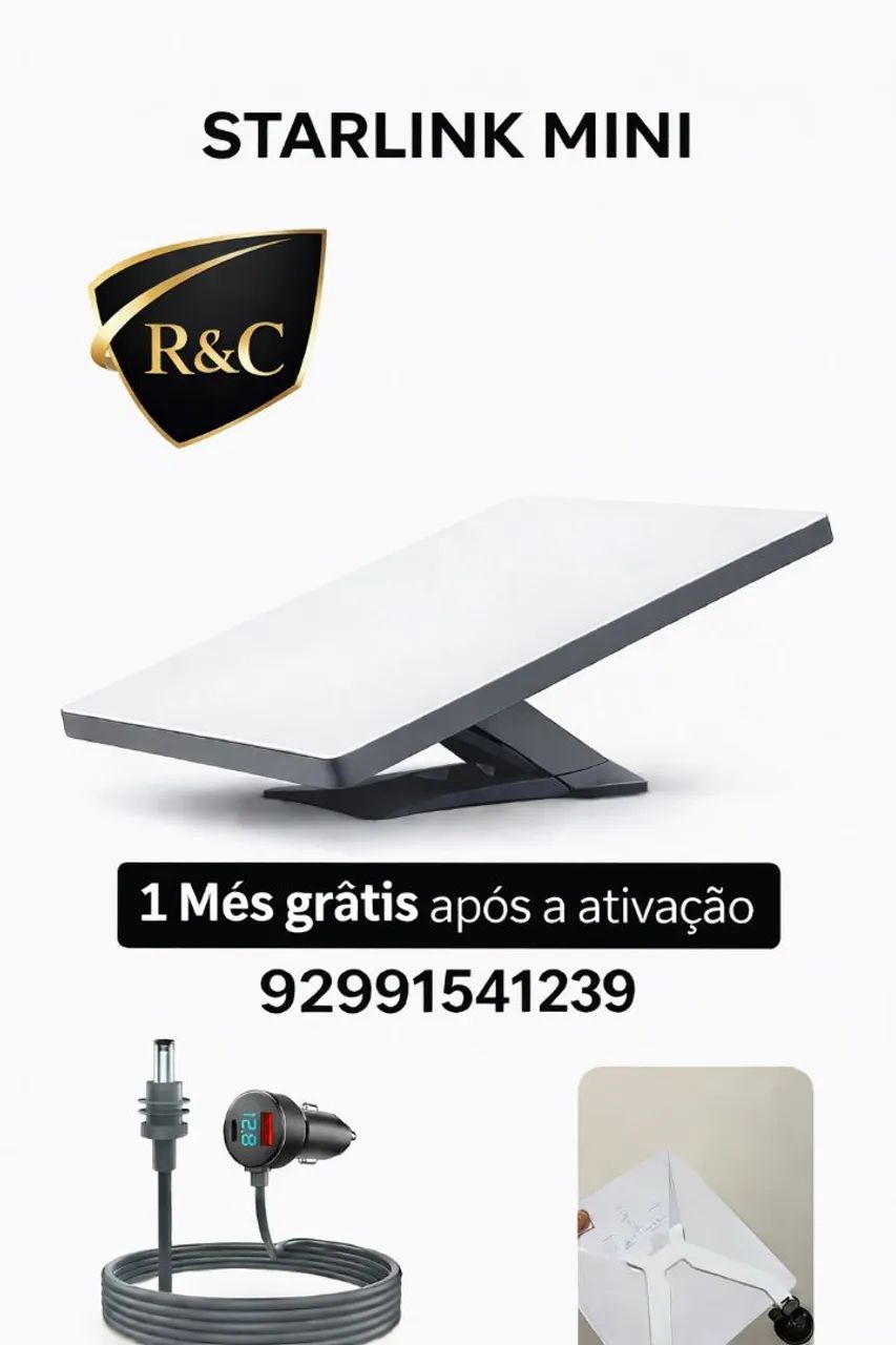 Starlink Mini Original  Internet via Satélite em Qualquer Lugar aceito cartão Faço entrega - Foto 2