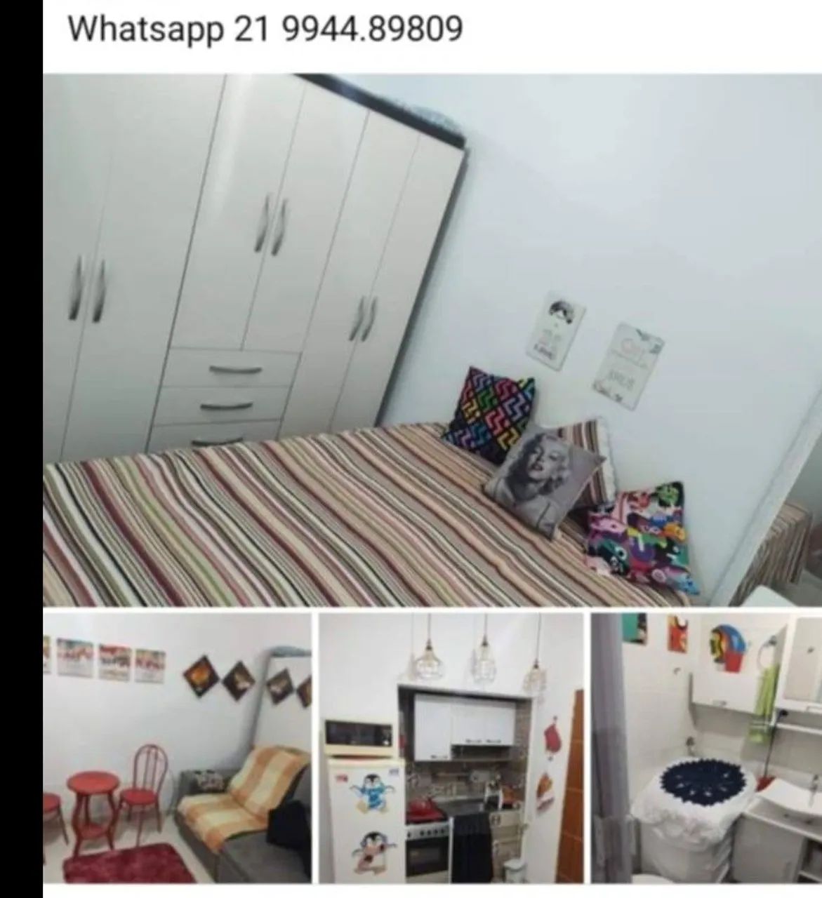 Apto mobiliado p Turistas,pessoas a trabalho ou cursos