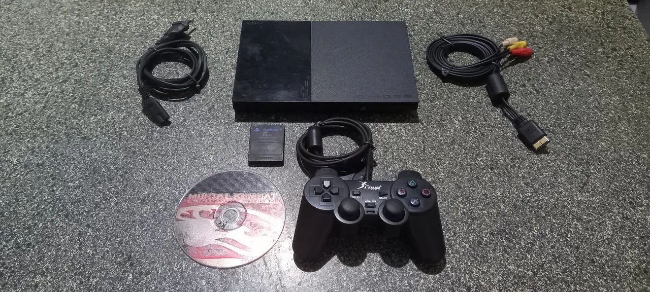 PS2 SLIM destravado leitor excelente - Foto 2