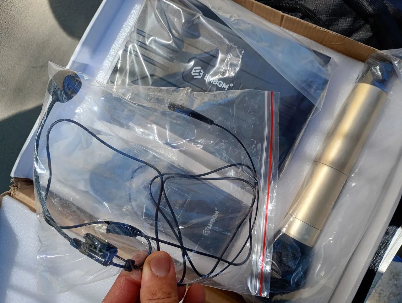 Microfone headset sem fio