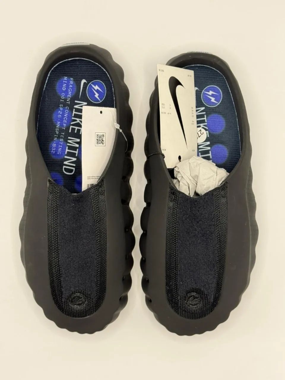 chinelo nike x fragment mind preto 40