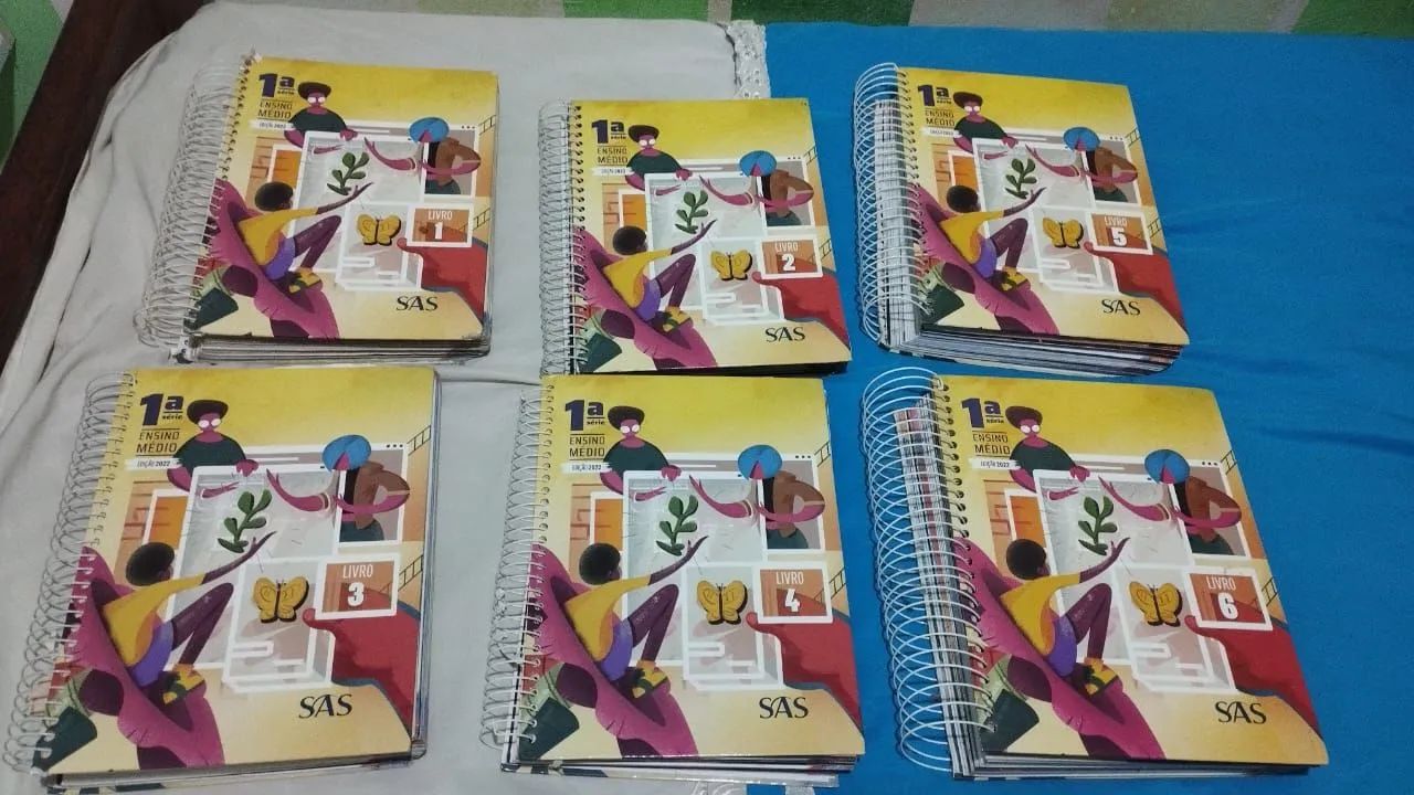 Livros SAS 1° do EM 2022, todos os livros por r$100.