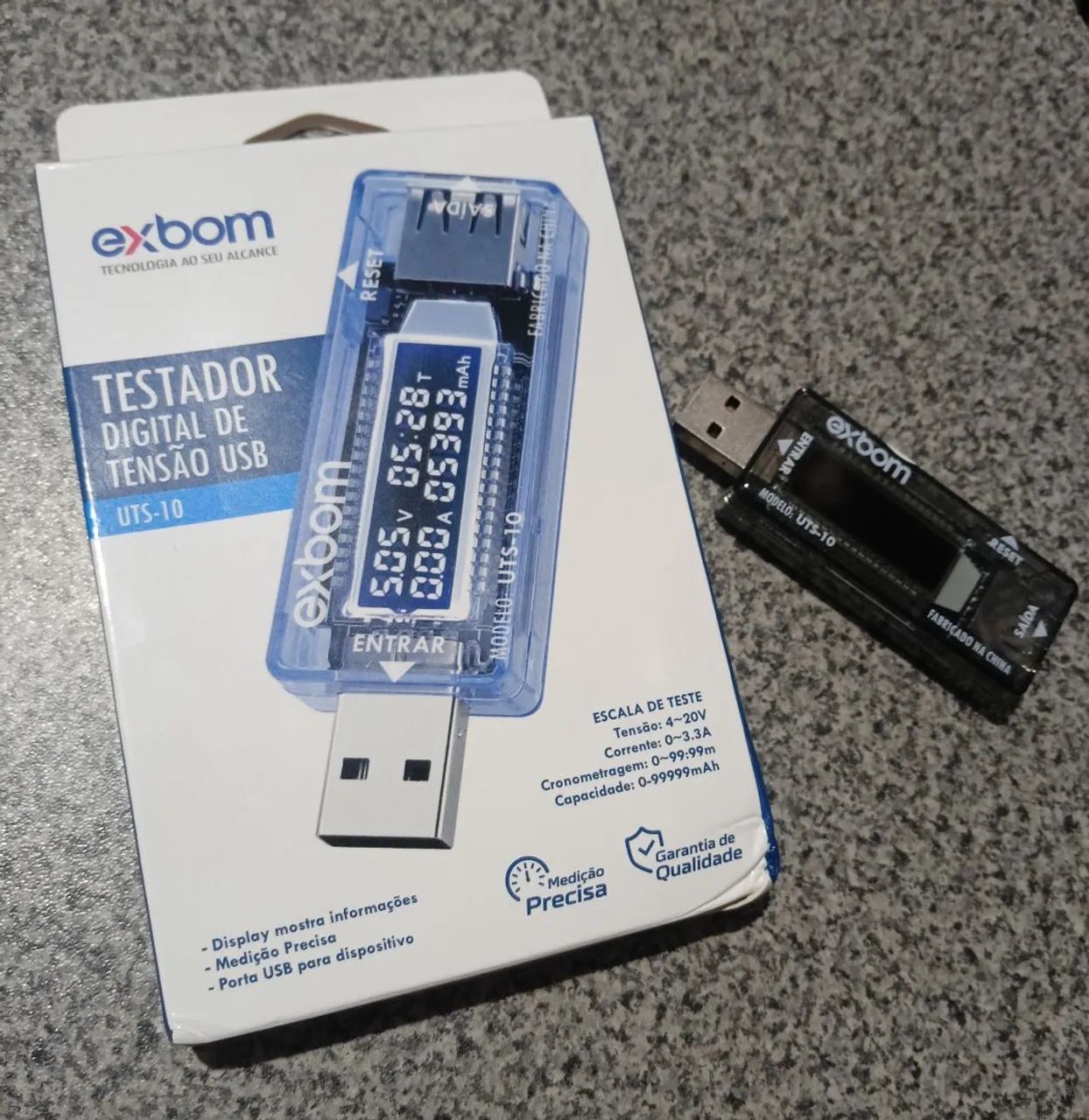 Testador Digital de Tensão USB