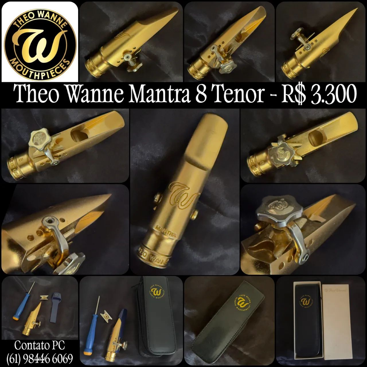 Boquilha para Sax Tenor Theo Wanne Mantra 8 ORIGINAL
