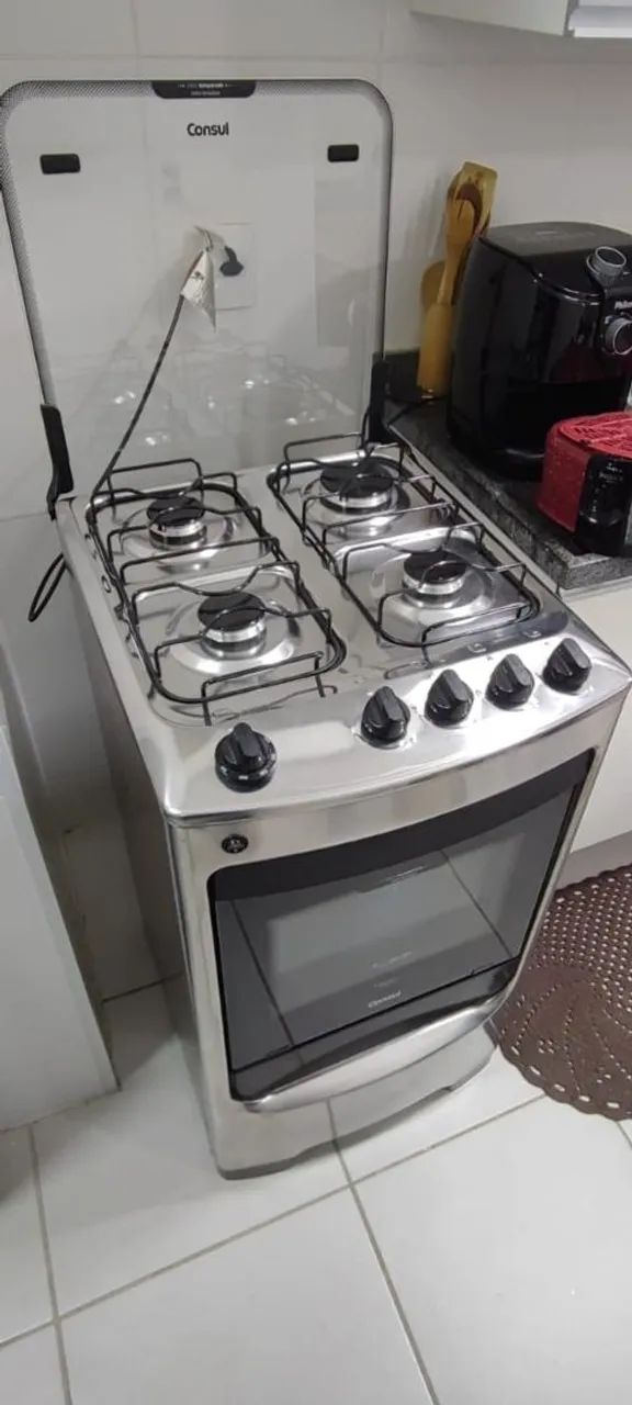 Fogão Consul 4 bocas limpa + fácil automático 