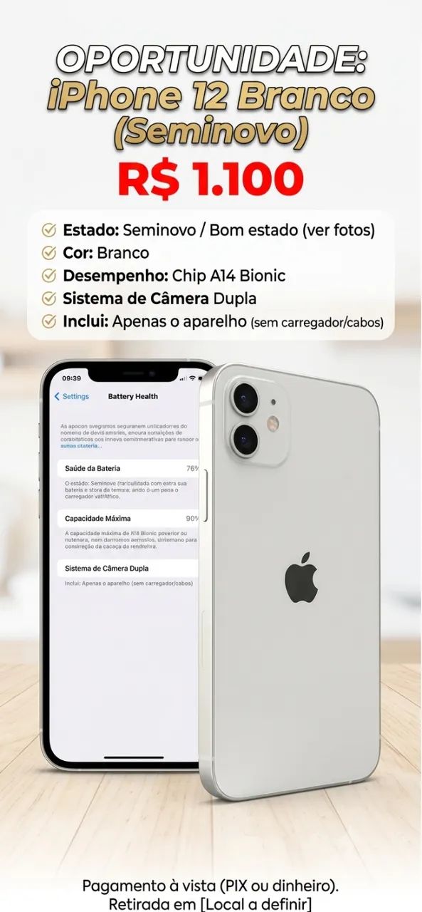 iPhone 12 seminovo 