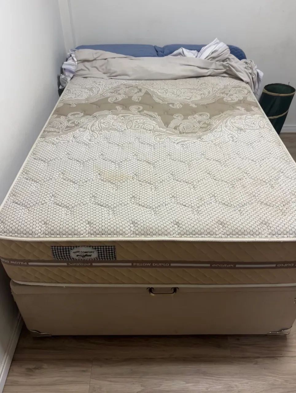 Conjunto cama baú e colchão de mola viuva - Foto 3