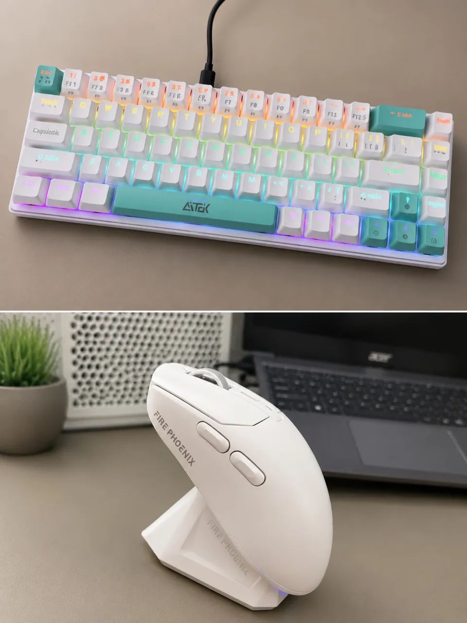 Mouse e teclado gamer 