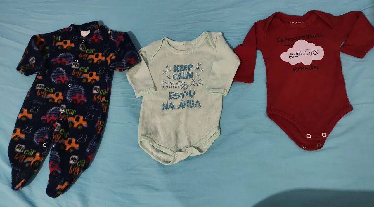 Bolsa e roupinhas de bebe - Foto 4