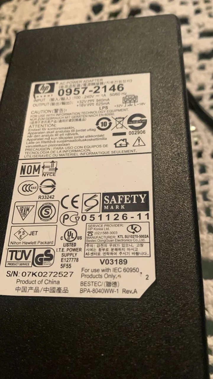 Cabo pra impressora HP
