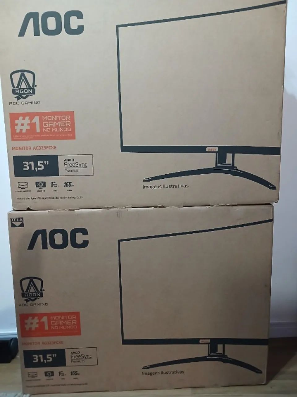 Monitores Gamer Aoc Agon, 32 Polegadas Curvo, 165hz 1ms - Monitores ...