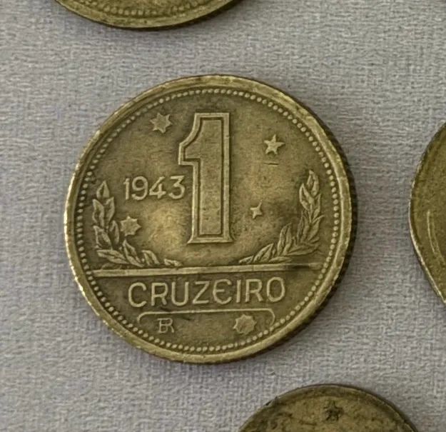 Moeda 1 Cruzeiro - 1943