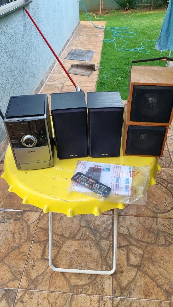 APARELHO DE SOM COM 4 CAIXA