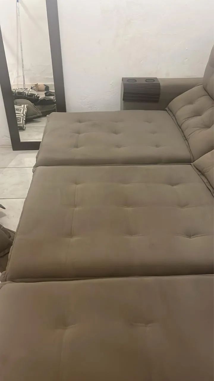 Vendo sofá retrátil, tv 32 smart, guarda roupa  - Foto 3