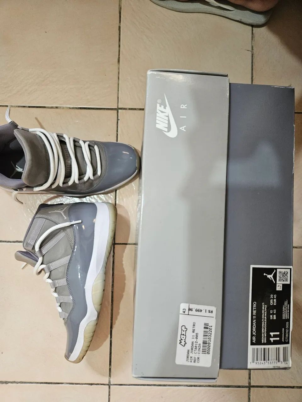 Nike Air Jordan 11 Retro Cool Grey - Nº 43 - Original + Caixa