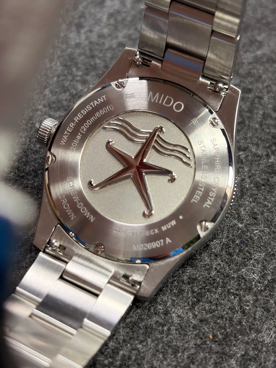 Relógio Mido ocean Star 39mm Ciano - Foto 5