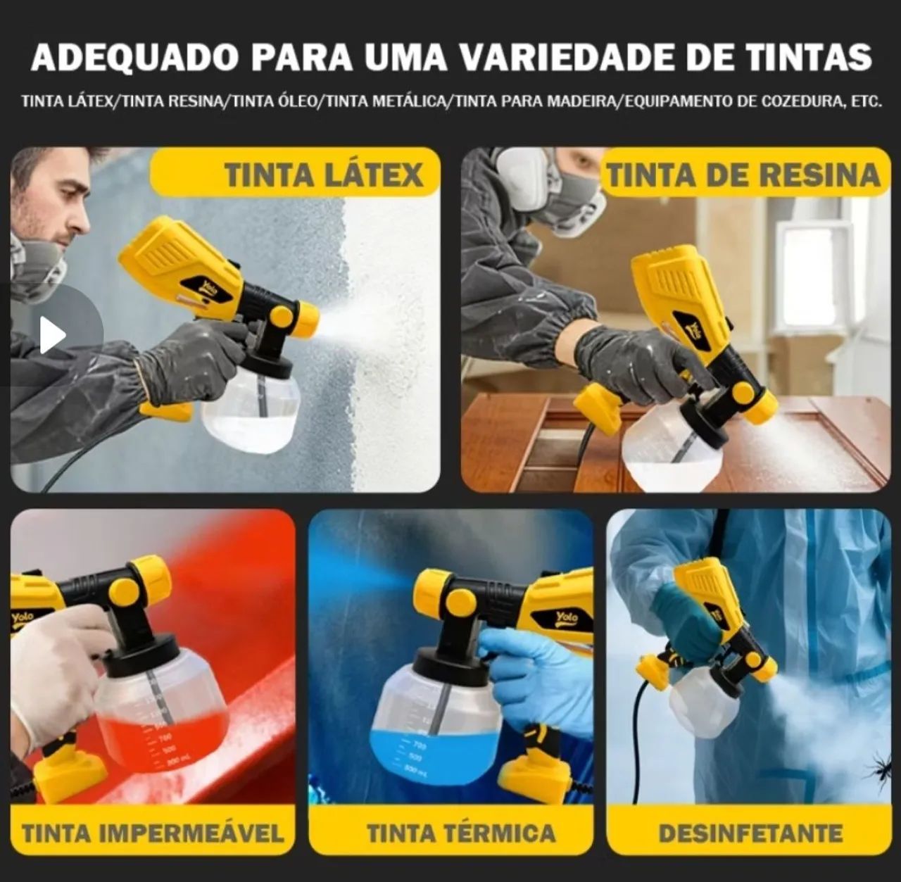 Pistola de tinta elétrica  - Foto 4