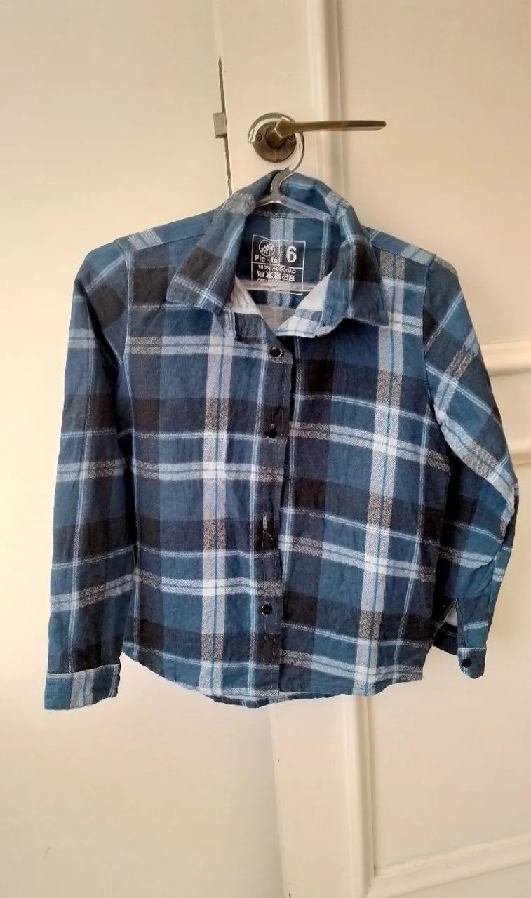 Camisa Xadrex Infantil 