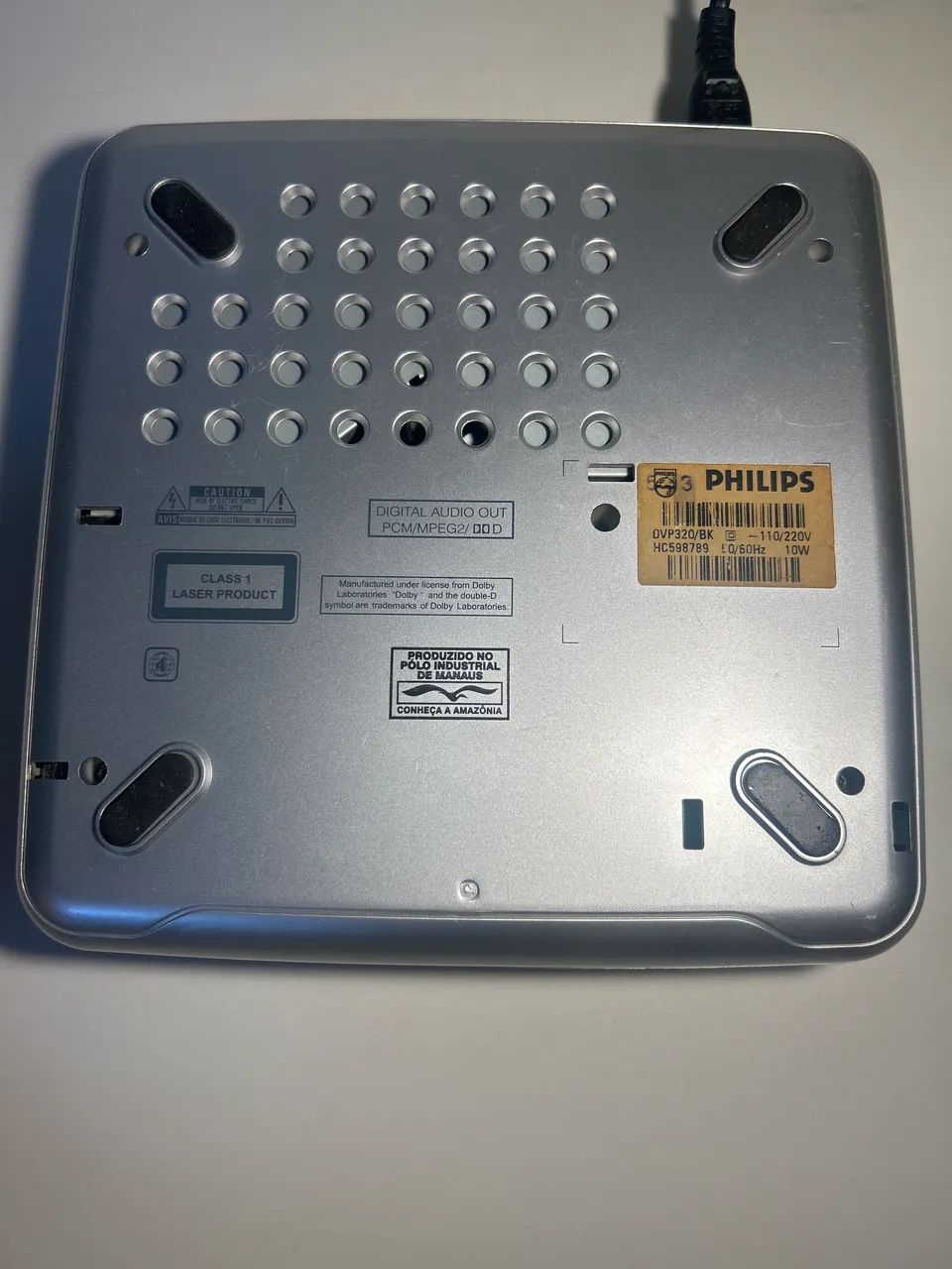 DVD ?  Player Philips DVP320 compacto, com controle original! - Foto 3
