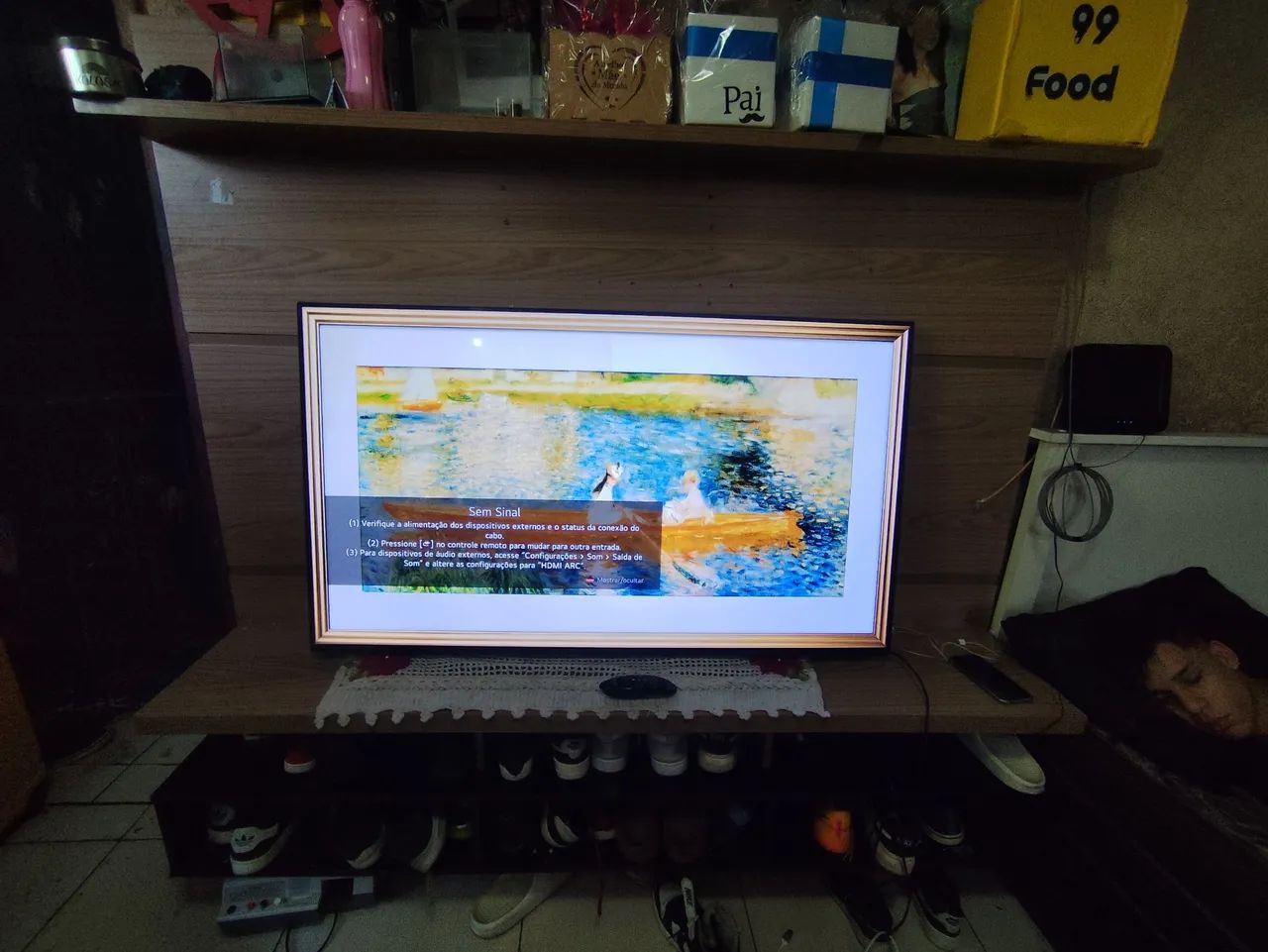 Tv LG 4k smart laçamento vira quadro  - Foto 5