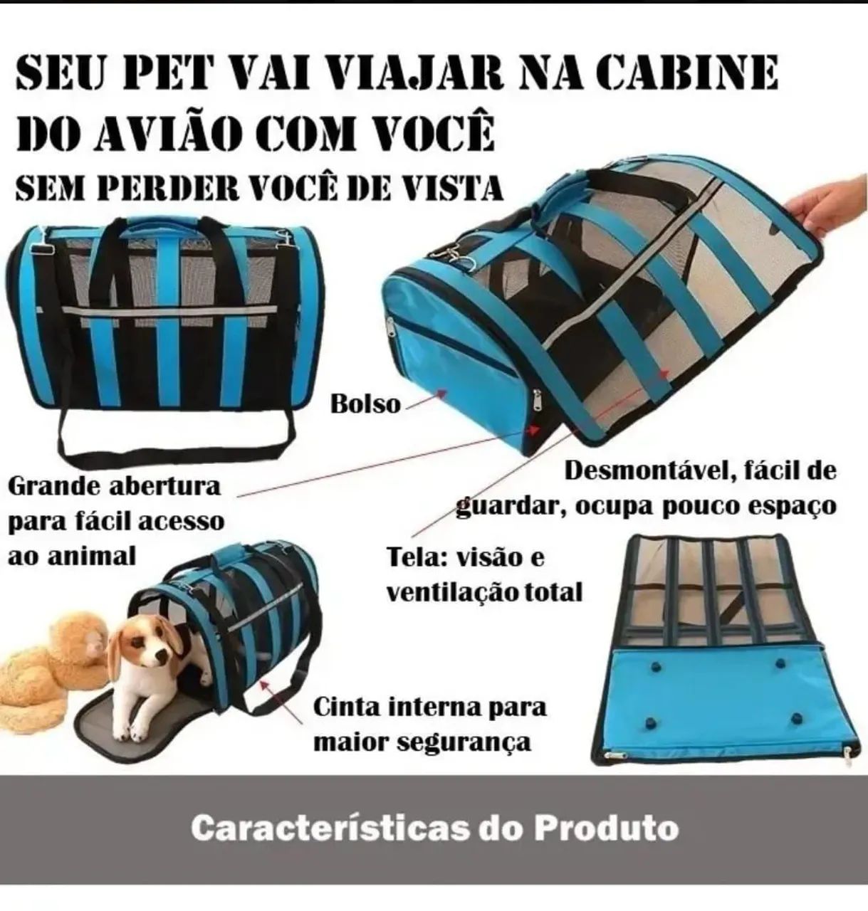 Bolsa de Transporte Pet - Foto 4