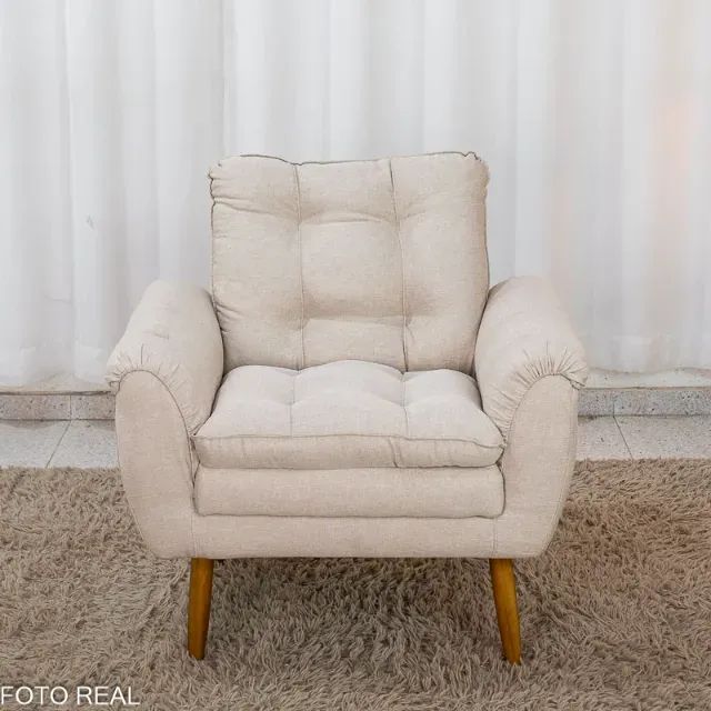 Poltrona MX Xangai  Linho   Novo! Pronta Entrega! - Foto 3