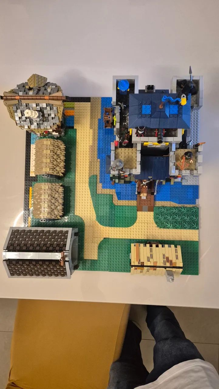Vila Medieval, bloco de montar - nao lego - Foto 2