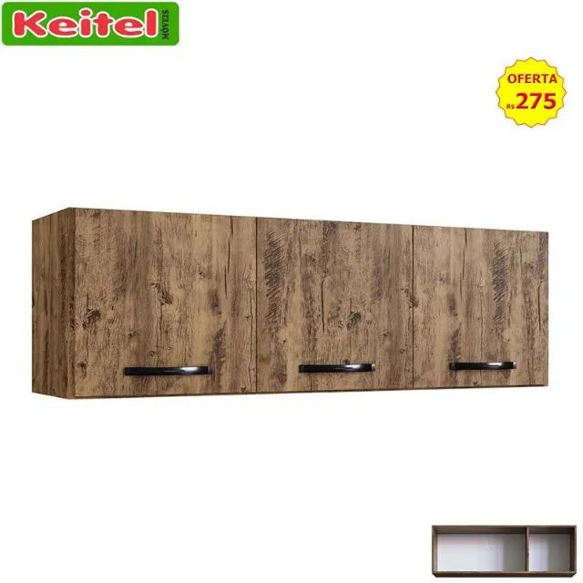 Armário Aéreo 120 cm Ligth Cor Itauba