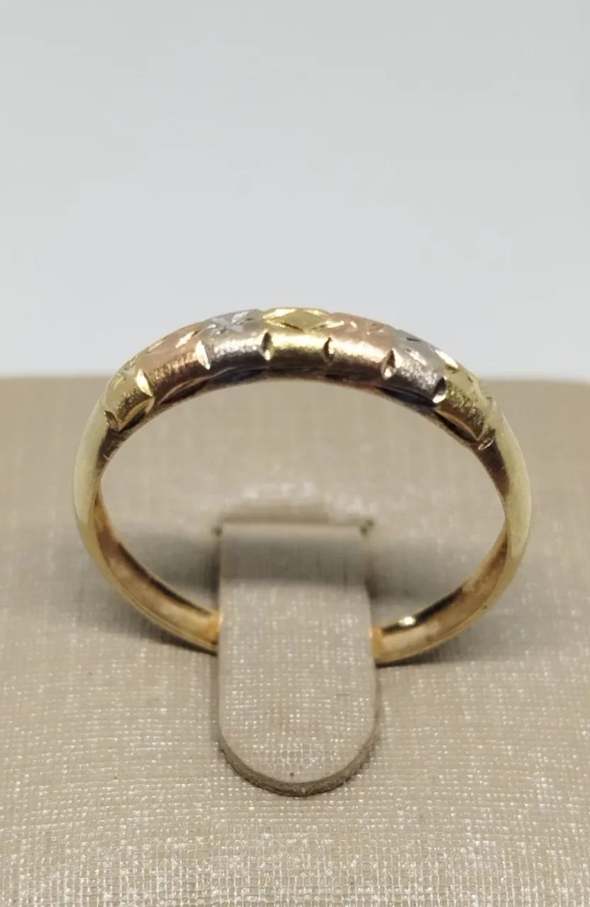 anel ouro 18k aro 20