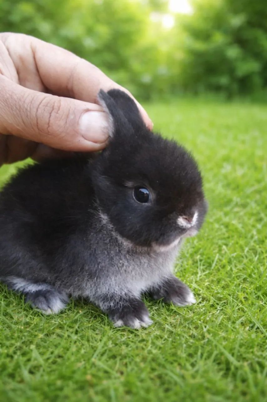 coelho anão raça netherland dwarf linhagem importada - Foto 2