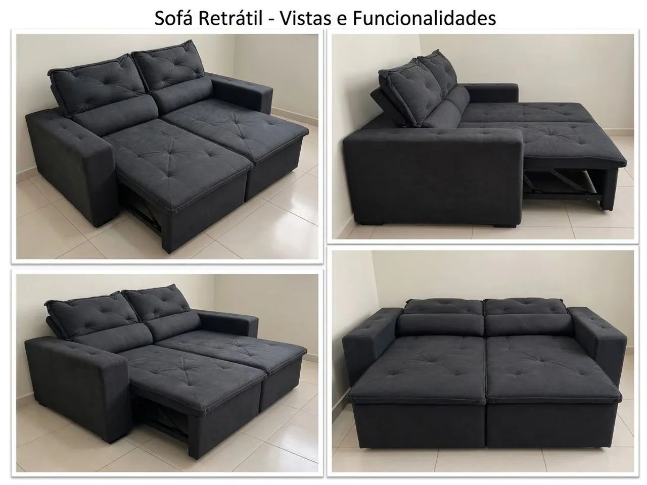 Sofá Retrátil (Novo) - Foto 2