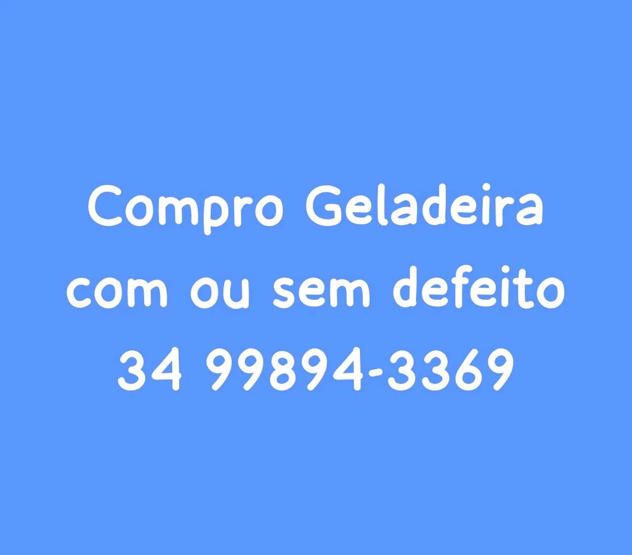 COMPRO GELADEIRA COM DEFEITO 