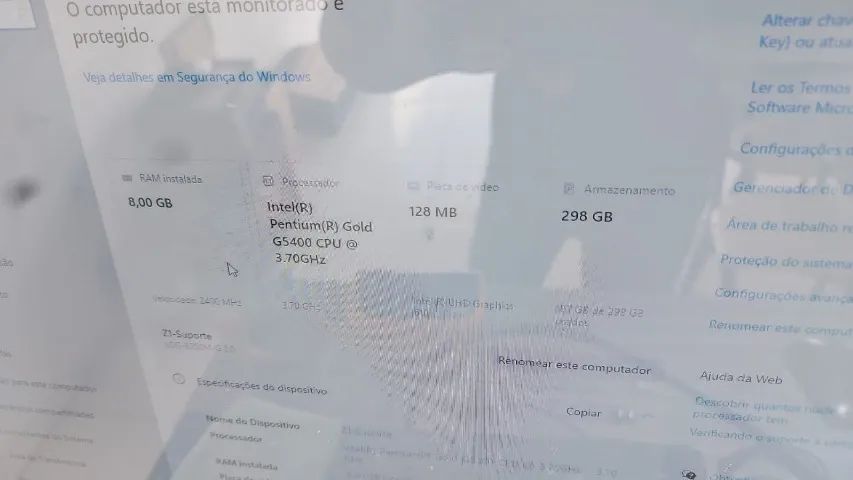 Desktop - Intel 8 GB DDR4 e 256GB SSD - Foto 5