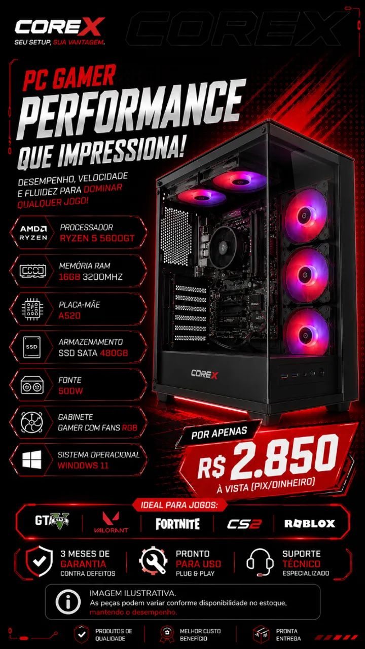 Pc Gamer Ryzen 5 5600GT