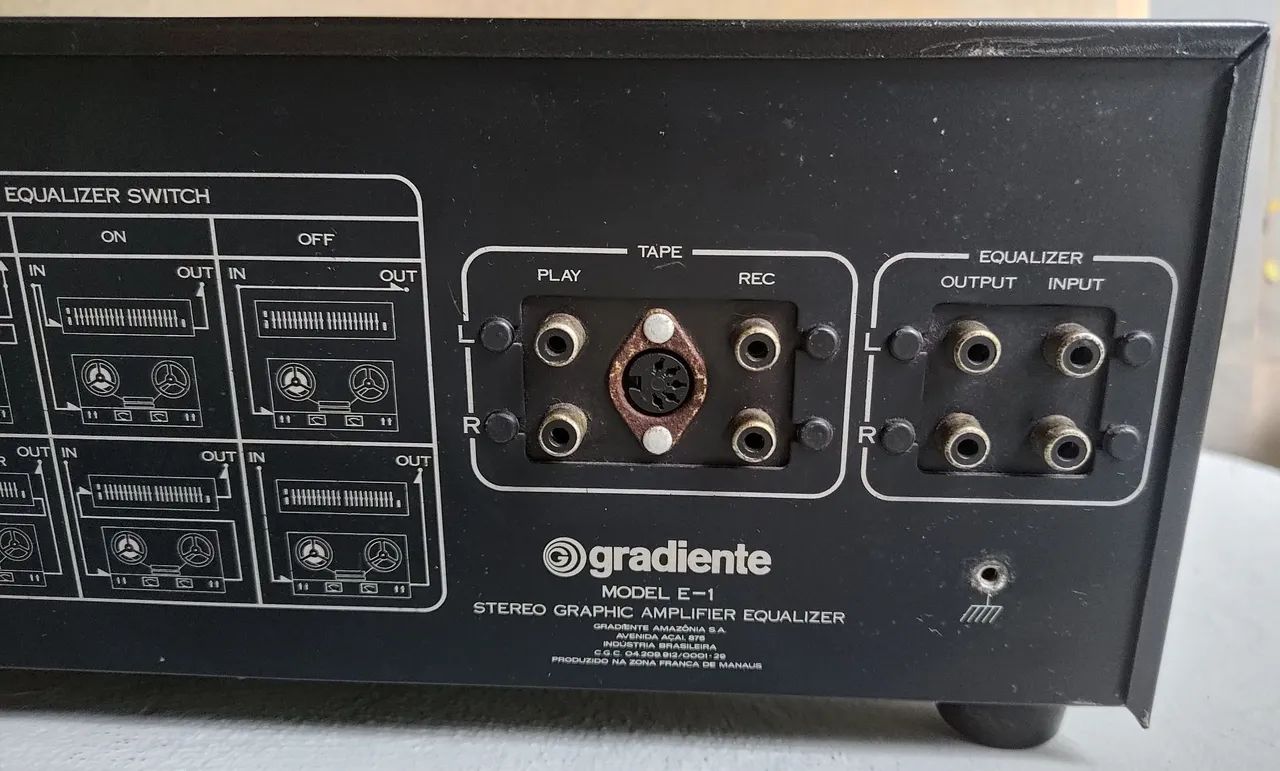 Equalizador E1 Gradiente System One funcionando perfeitamente  - Foto 3