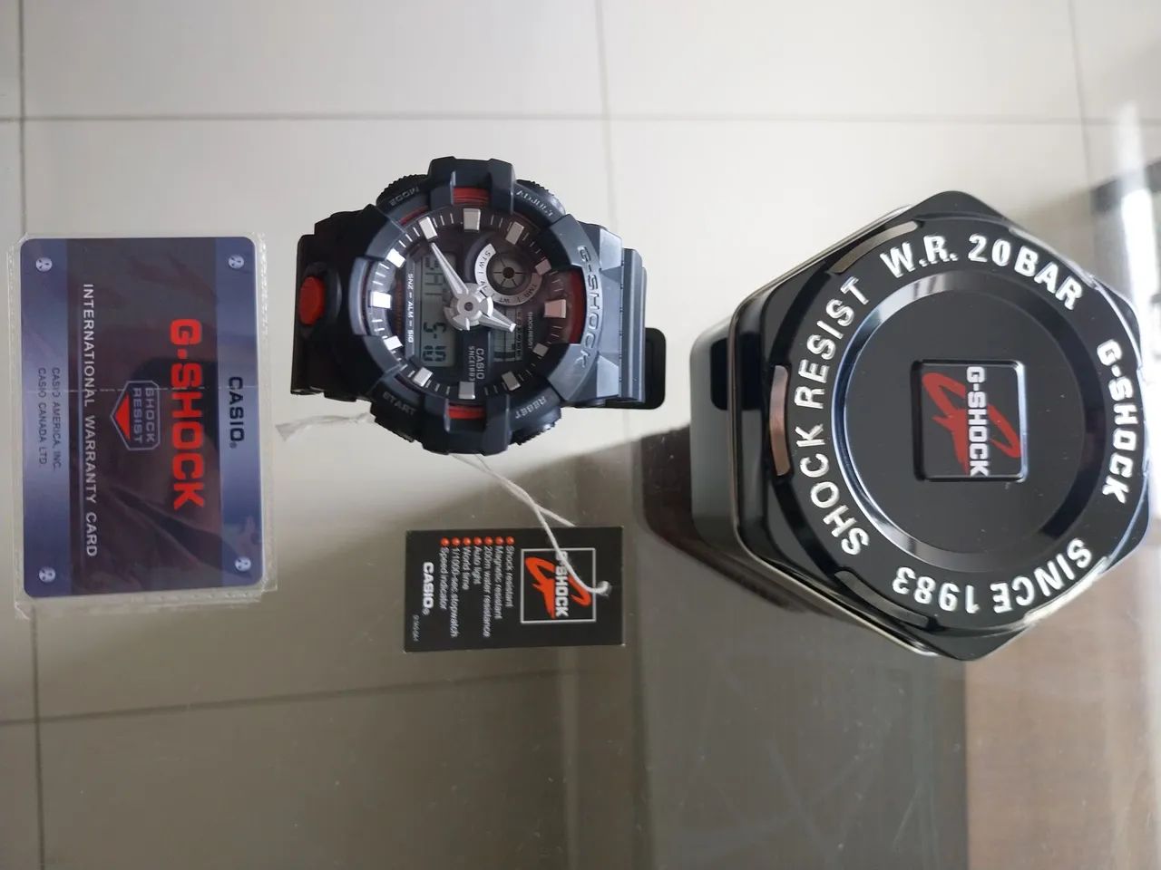 Relógio casio ga 700 1adr original novo com caixa certificado e etiqueta.  - Foto 6
