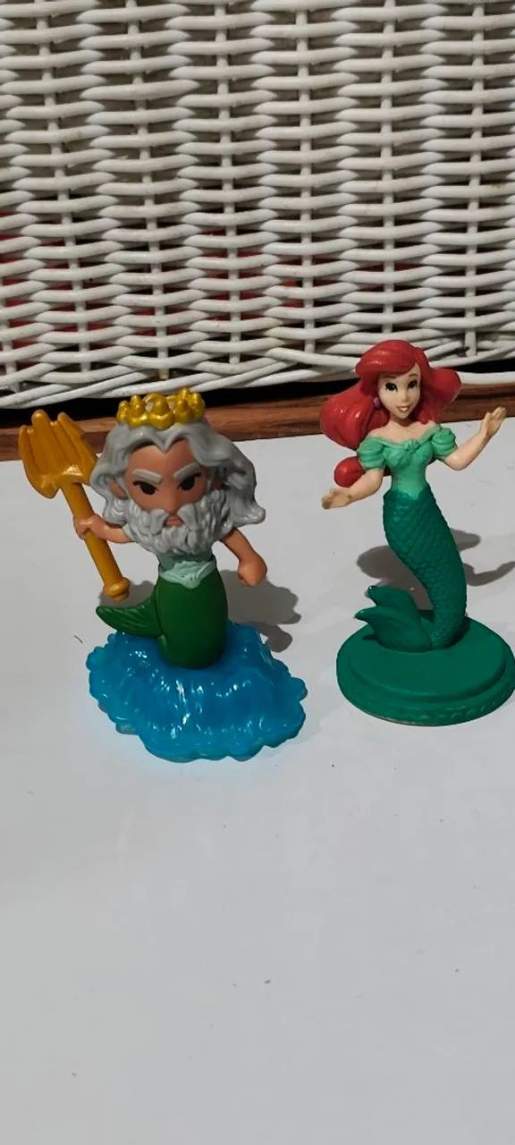 Kit de Personagens Disney - Ariel e Rei Tritão