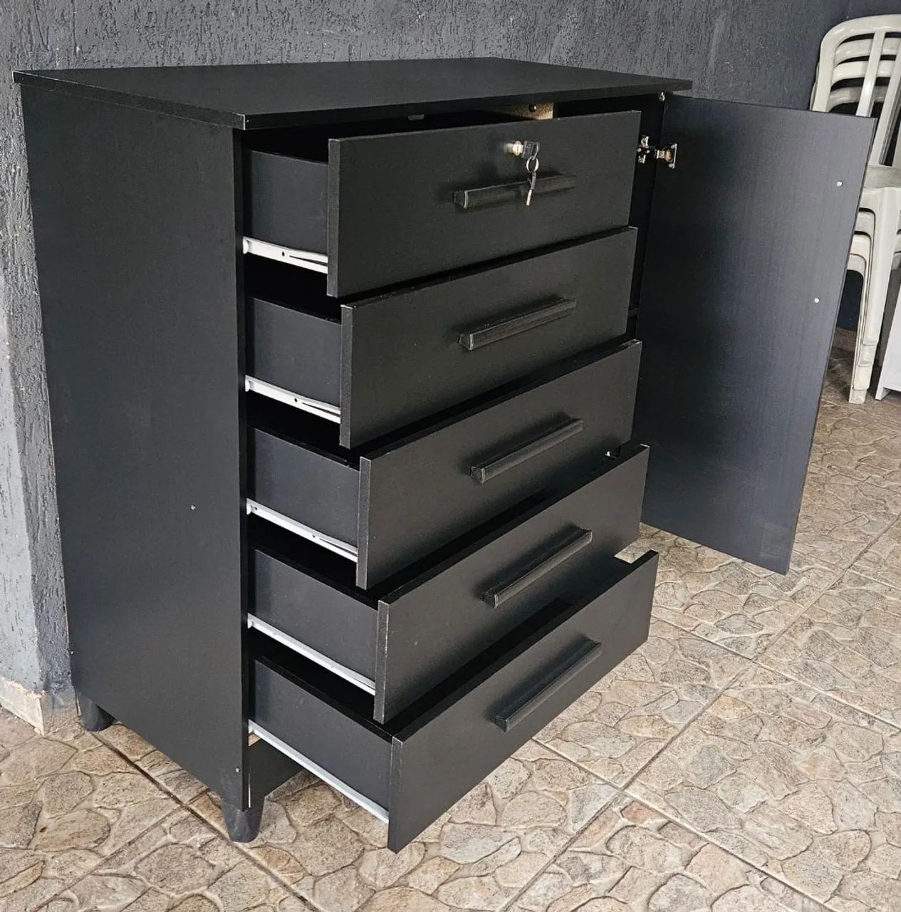 CÔMODA SAPATEIRA COM CHAVE - NOVA / ENTREGAMOS MONTADO  - Foto 5