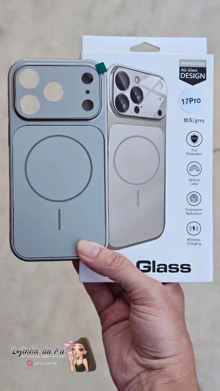 Case Glass para linha iPhone 17 - Foto 2