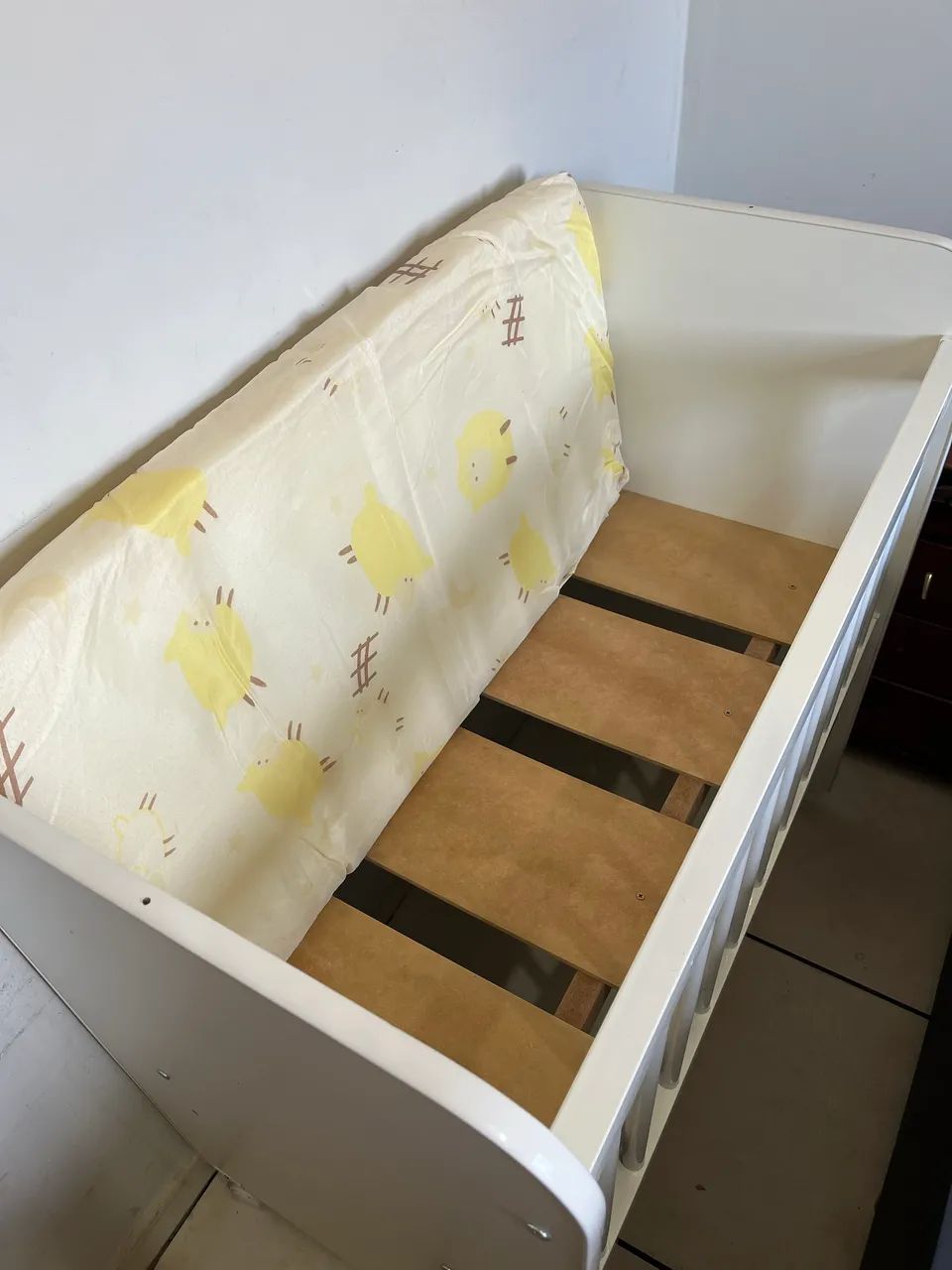 Mini Berço Grade Móvel Com Colchão e Regulagem de Altura - Foto 5