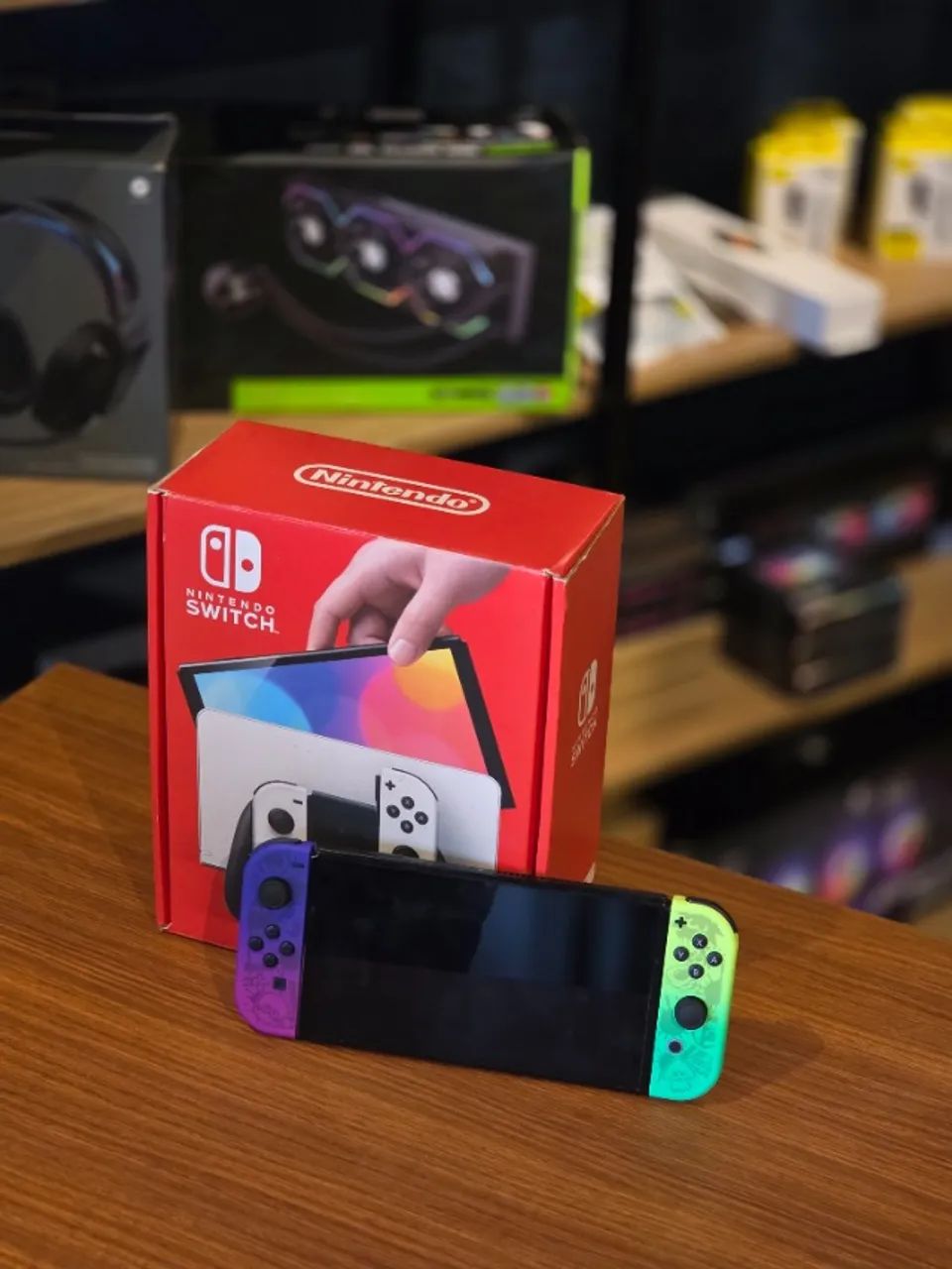 Nintendo Switch Oled Desbloqueado + Acessórios - Foto 4