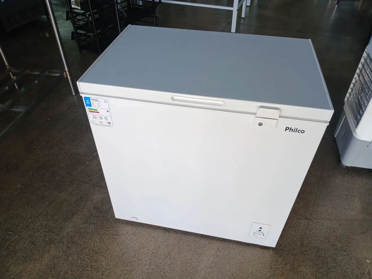 Freezer horizontal Philco 199l 1 Porta Cega Dupla Ação