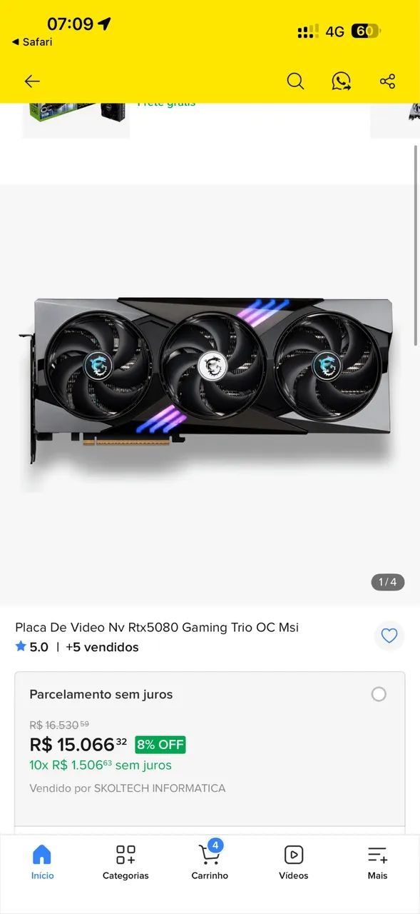 Rtx 5080 msi oc trio - Foto 2