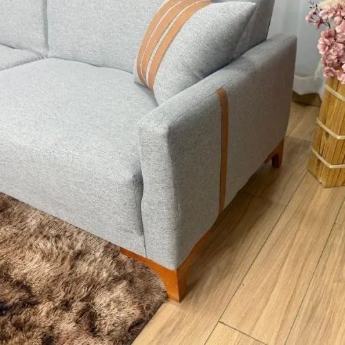 Sofa Cama Madri 2.09m - Cinza Linho Entrega Rápida - Foto 5