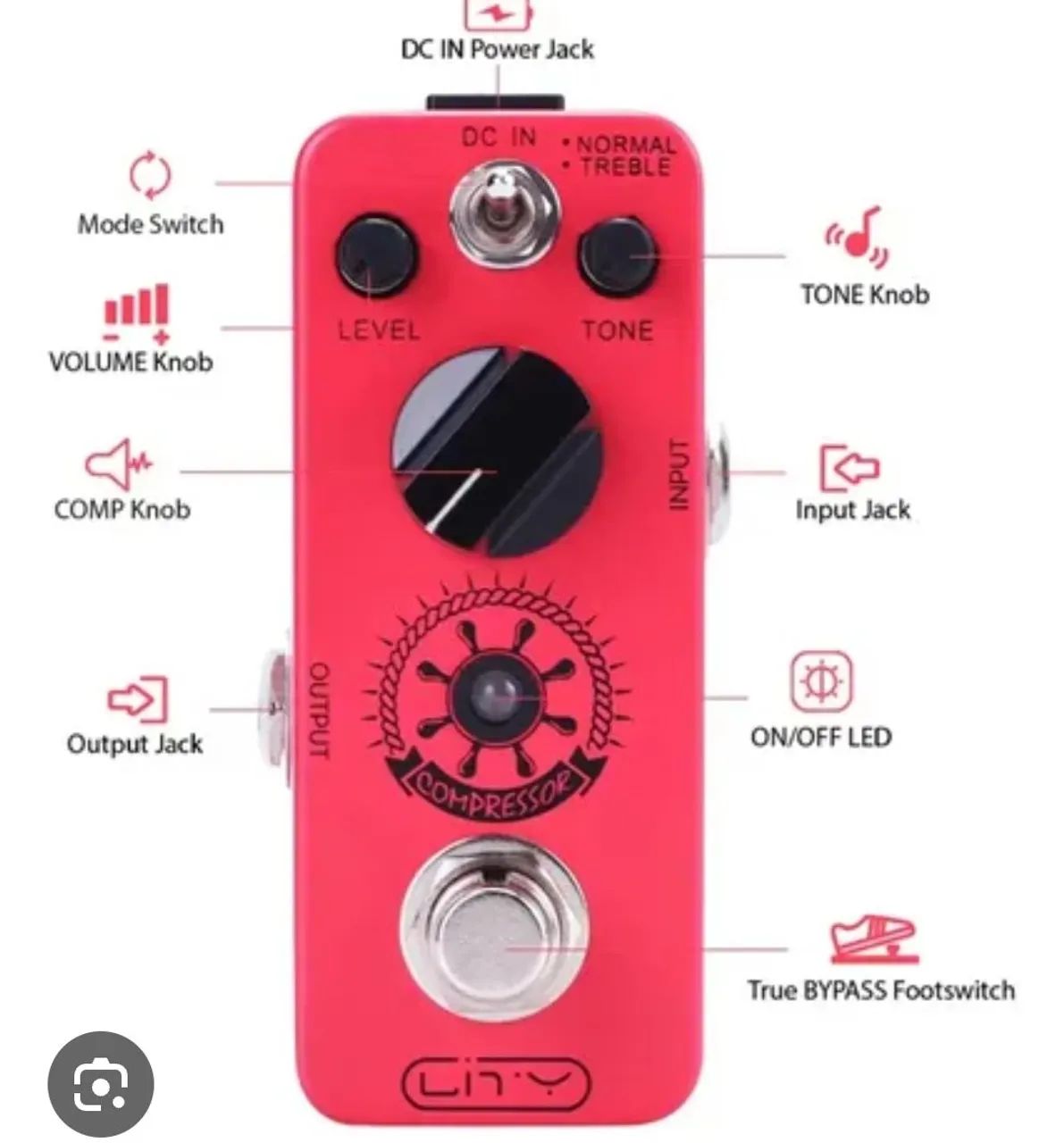 Mini pedal compressor Lity - Foto 3
